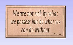Kants Reason Plaque