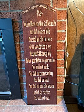 10 commandments plaque