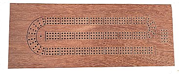 Cribbage Board - 3 player  South American IPE
