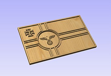 Nazi Flag with Inset eagle