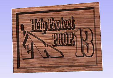 Save California.  Support Prop 13 Plaque