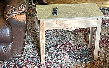 Side Table with Engraving