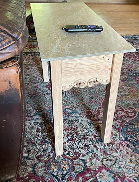 Side Table with Engraving